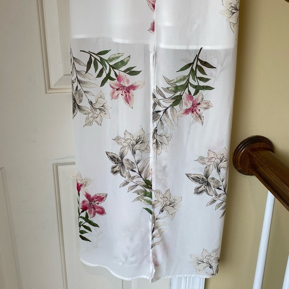 Pink flower sheer thin strap dress - Picture 4 of 11